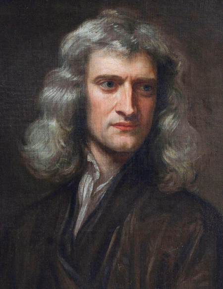 Sir Isaac Newton (1643 - 1627) war ein englischer Physiker, Mathematiker und Astronom (Gemälde um 1689)