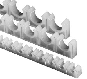 Rohrklemmleiste aus LDPE 