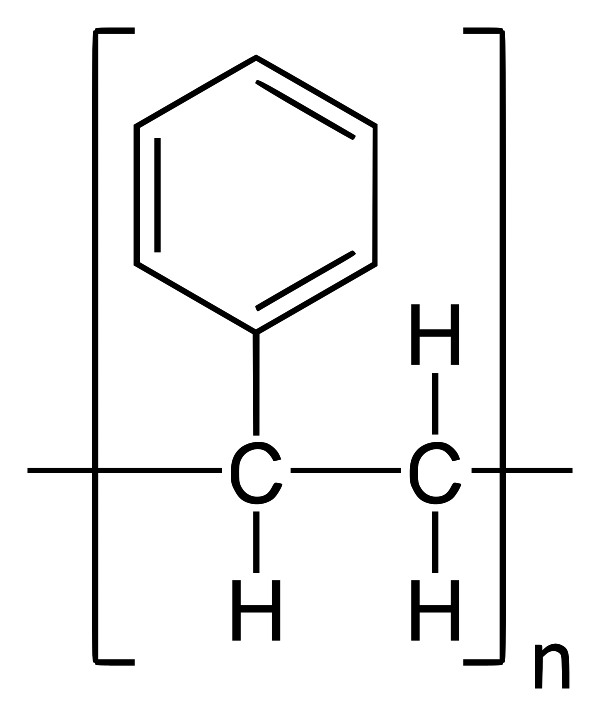Struktur von Polystyrol